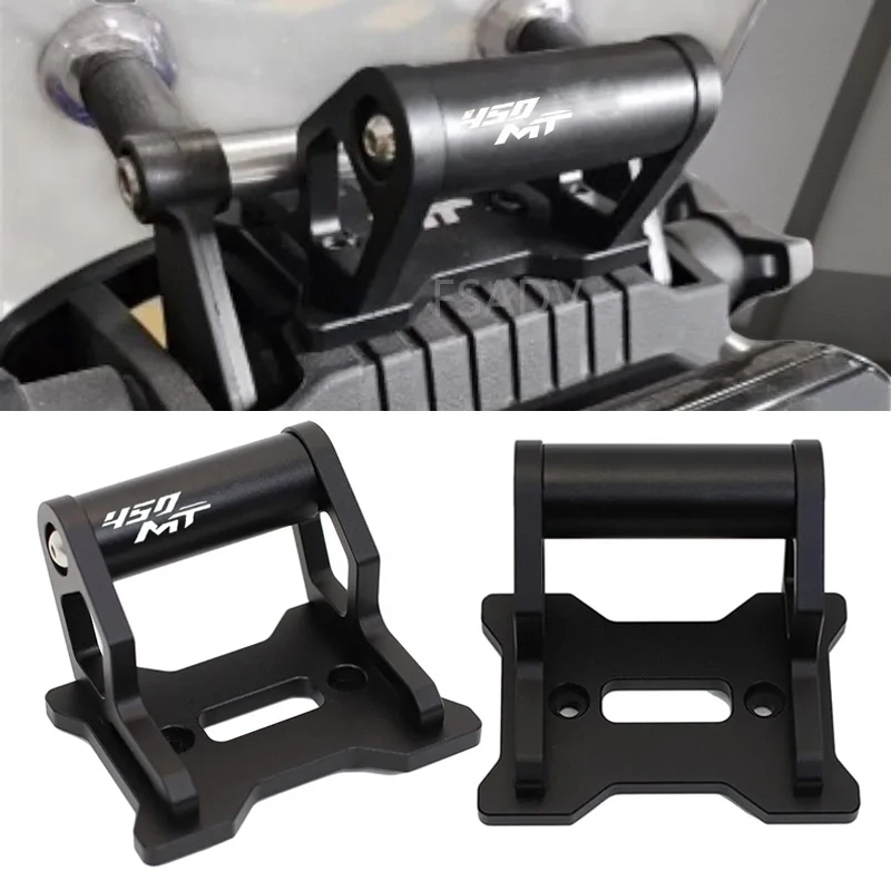 Para cfmoto 450mt 450 mt 2024 2025 acessórios da motocicleta cnc alumínio gps suporte do telefone suporte de navegação extensão