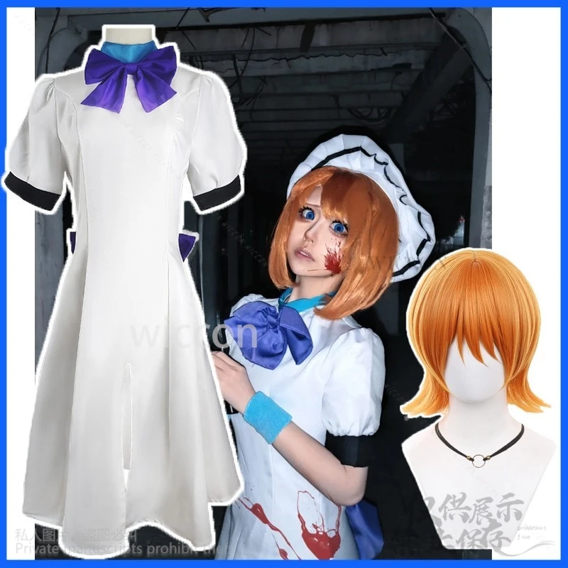 Anime Higurashi When They Cry Cosplay Ryugu Rena Costume Cute Dress Lolita Wigs For Halloween Christmas Girls Woman Customized