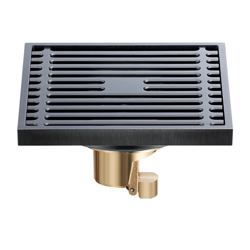 Gun Gray Floor Drain Deodorizer, Bathroom Shower Room, Long Drain, Invisible Bathroom, Washing Machine, Toilet