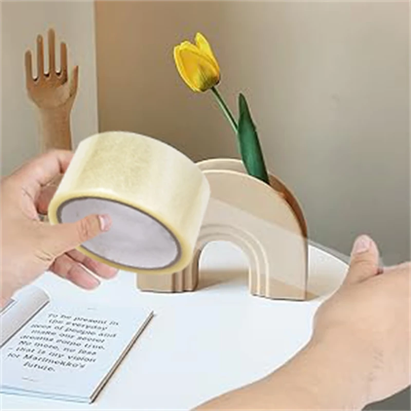 1800 بوصة/لفة أدوات التعبئة والتغليف الشريط الشفاف مكتب التعبئة لوازم مقاوم للماء مادة البولي بروبيلين دائم يمكن الكتابة كعلام