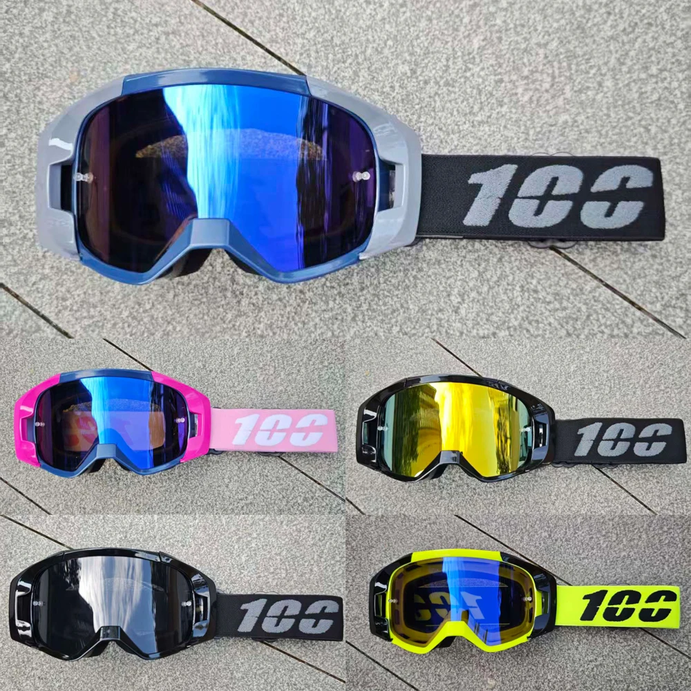 

100 Winter Skiing Snowmobile Goggles Men Women Windproof DustProof SandProof High Definition Lens Breathable