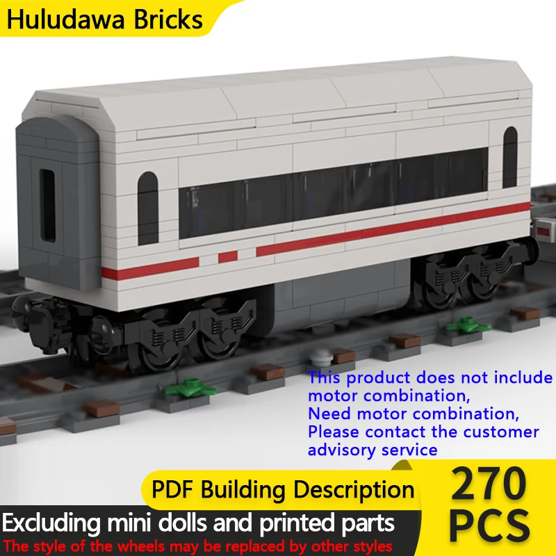 

City Car Model MOC Building Bricks Railway ICE 1 High-Speed Train Modular Technology Children Holiday Gifts Assemble Toys Suit