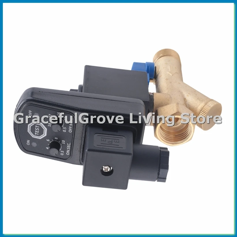 AC 220V 1/2inch Electronic Timed 2way Air Compressor Gas Tank Automatic Drain Valve-ABFB