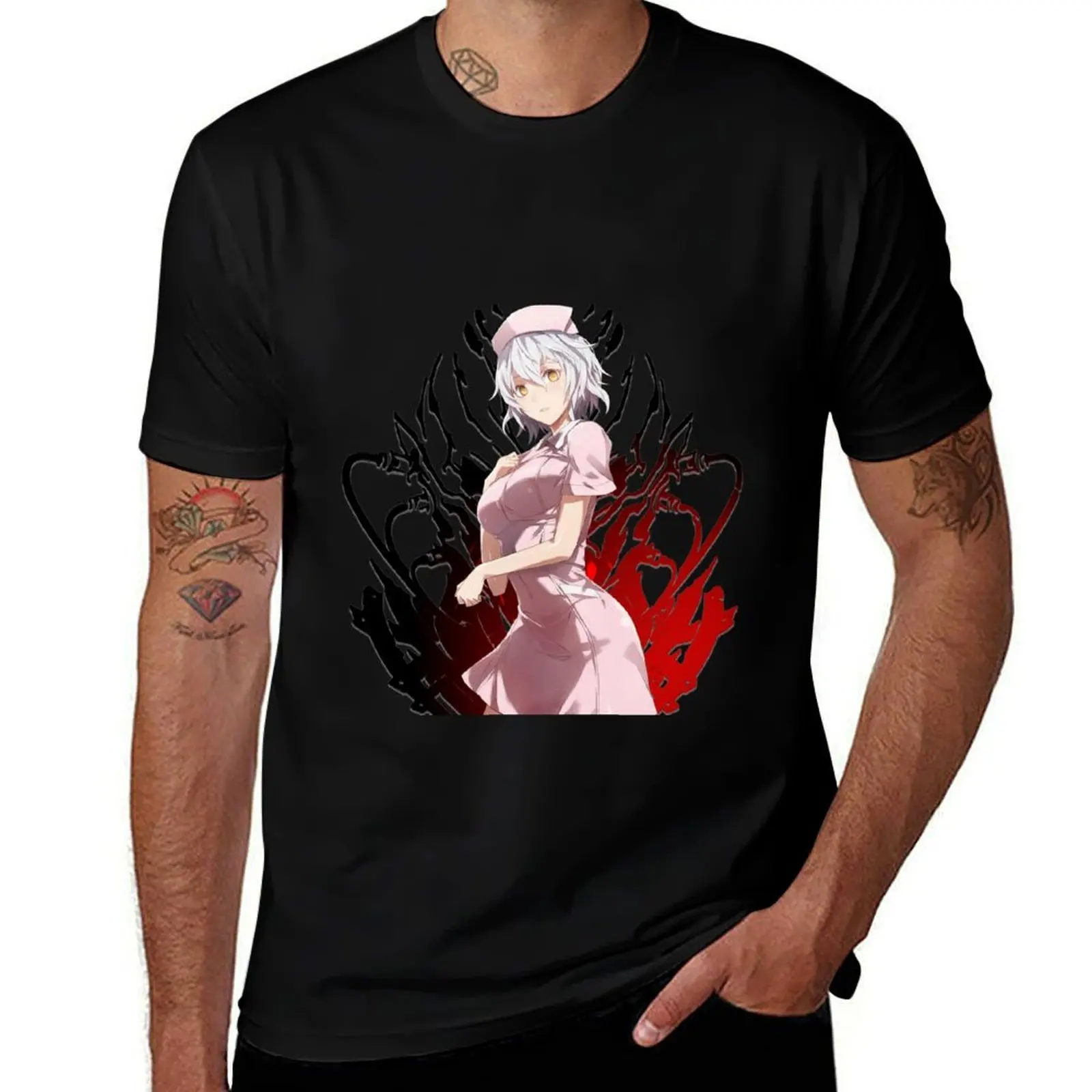 

Code Vein Nurse Io T-Shirt man t shirt graphic man t shirts cotton T-Shirt