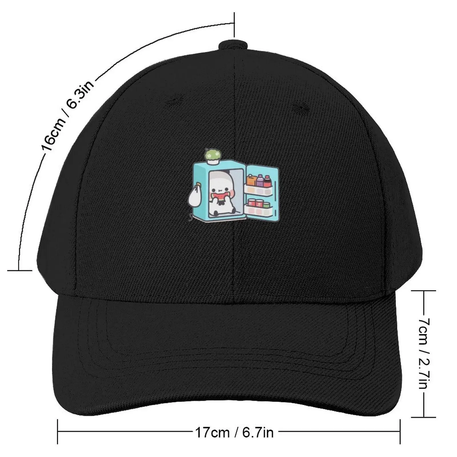 mochi brownie bear and baby panda Baseball Cap Trucker Hat Sun Hat For Children Thermal Visor Mens Tennis Women's