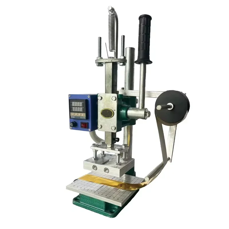 Manual Workbench Digital Embossing Heat Pressing Machine for Foil Printing Leather Mini Hot Foil Stamping Machine