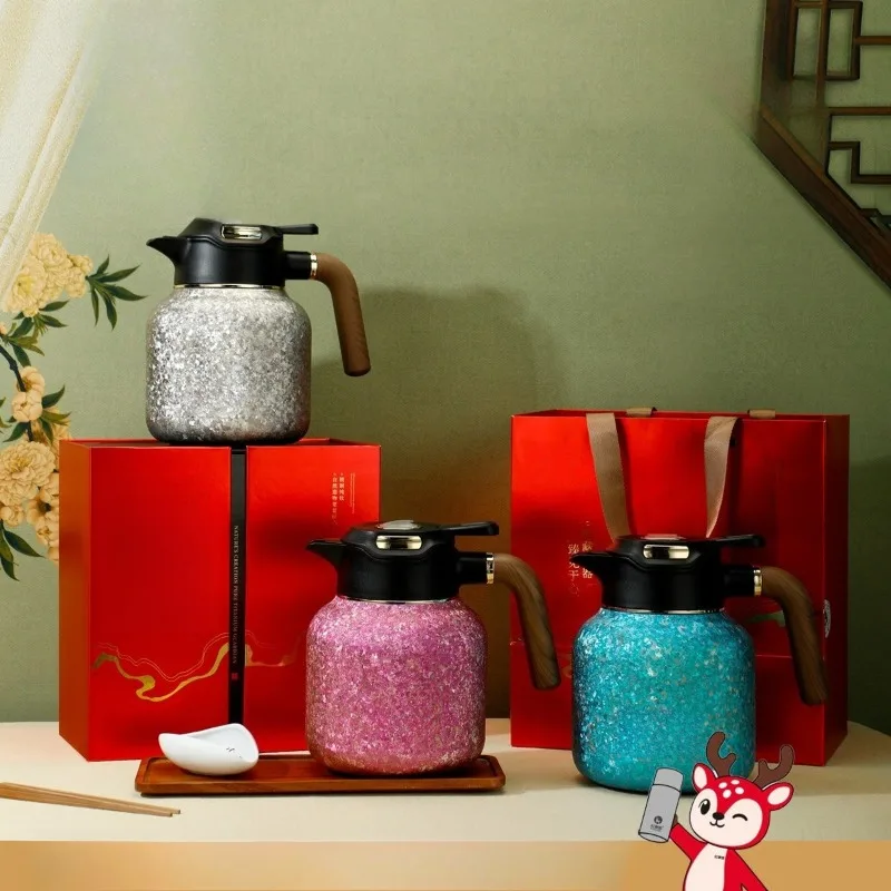 stewed teapot Household health stuffy tea kettle Large capacity intelligent temperature display thermal insulation pot