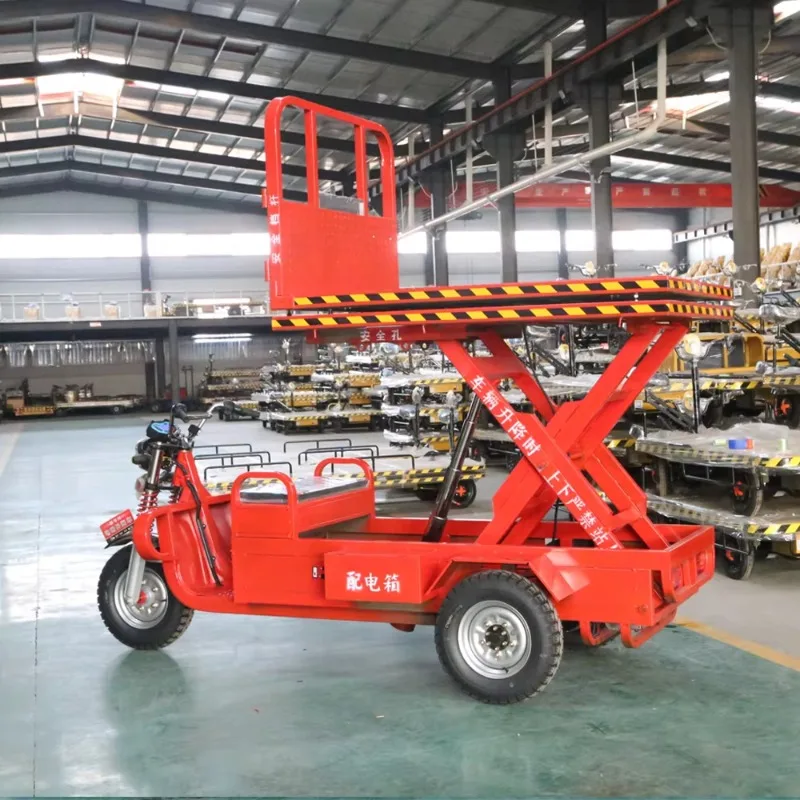 

Electric Open-Tricycle with Lift Platform and Electronic Scale for Logistics & Construction Building Cargo Lifting FOB price
