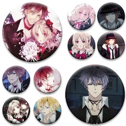 Cartoons DIABOLIK LOVERS Peripheral Enamel Pins Creative Brooches Round Badge for Bag Clothes Decor Jewelry Accessories Gifts