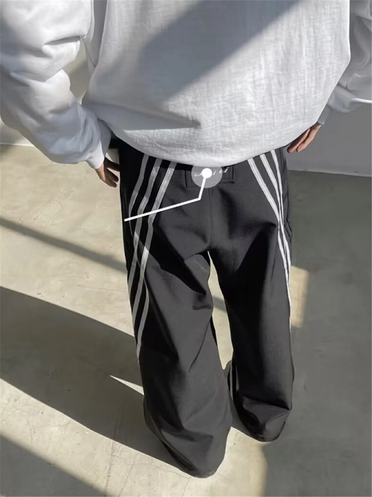 

Водонепроницаемые повседневные брюки для мужчин, американские функциональные свободные леггинсы, модные молодежные прямые брюки-трубы от трендового бренда