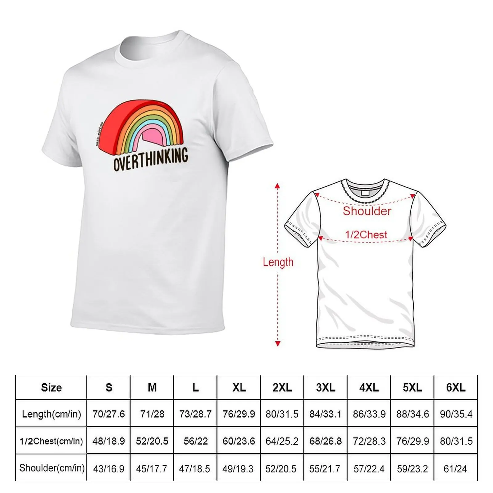 Overthinking by Sasa Elebea T-Shirt Funny t-shirts shirts graphic tee mens clothing