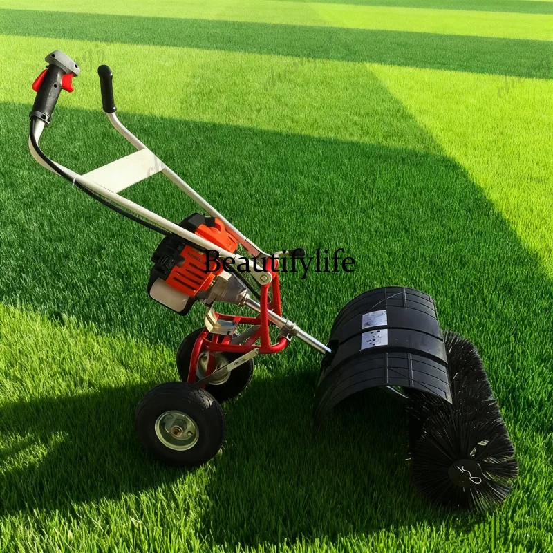 Foldable Power Broom Sand And Rubber Brushing Filling Brush For Artificial Grass(52CC Engine)