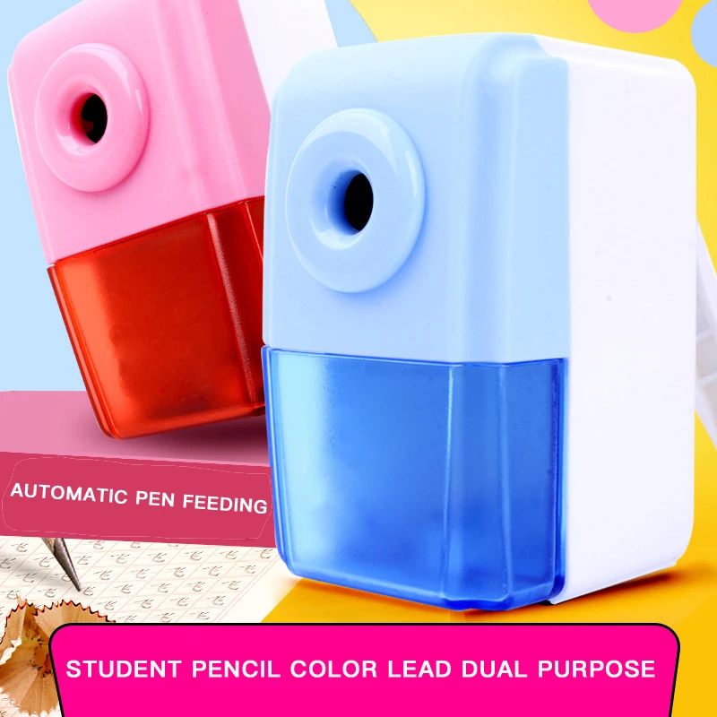 

CHEN LIN Blue/Pink Pencil Sharpener Students Use Multi-functional Hand Pencil Sharpener for Office School Supplies 1Pcs