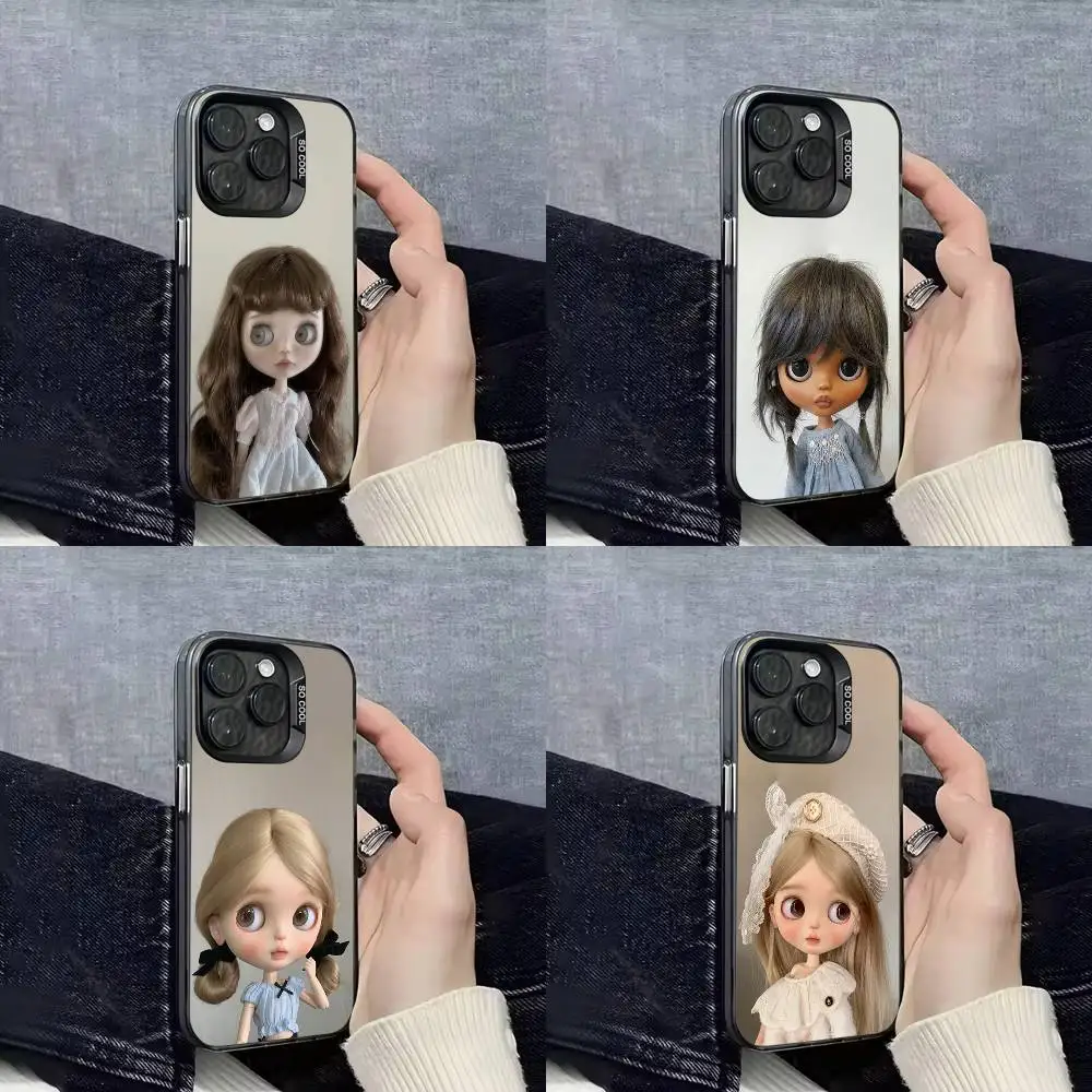 

Lovely Girl B-Blythe Doll Phone Case For iPhone 17,16,15,14,13,12,11,Pro,Max,Plus,E,SE4,Air,Mini Black IMD Cover