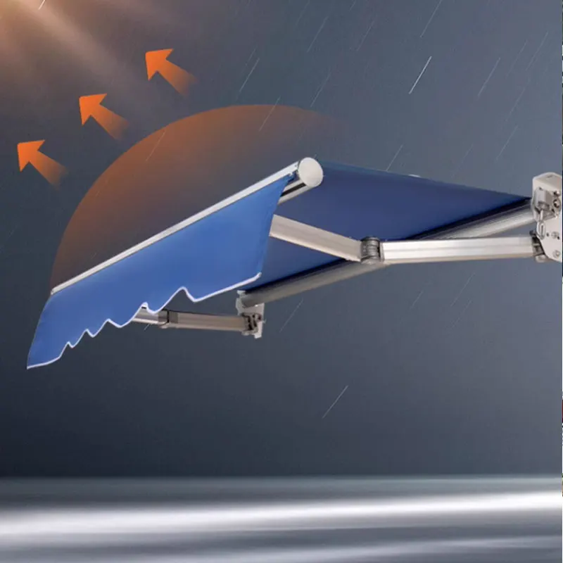 Retractable Awning Tuoye Rainproof Motorized Manual Outdoor Canopy with Carry Bag