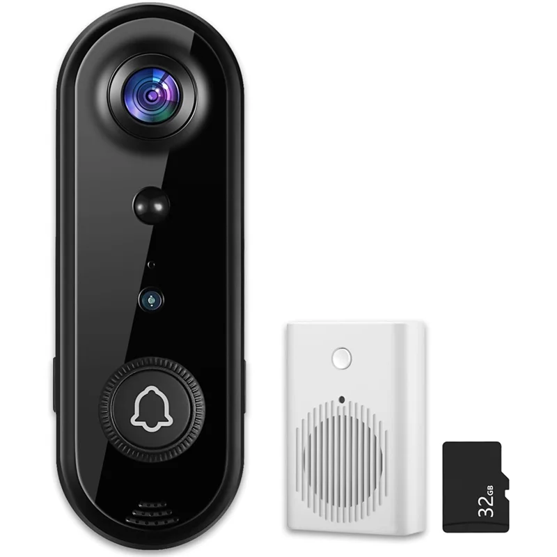 【exclusive-】wireless-doorbell-camera-video-recording-with-chime-motion-detection-2-way-audio-ip66-waterproof-no-monthly-fee