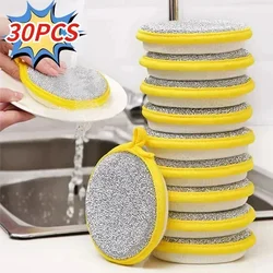 30/1Pcs Double Side Dishwashing Sponge Dish Washing Brush Pan Pot Dish Wash Sponges Household Cleaning Kitchen Tools