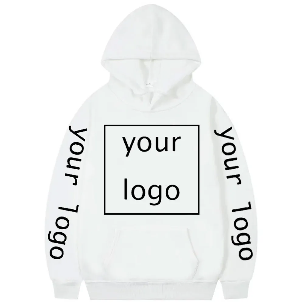 2026 Free Customization of Your Design Logo Graphic Printing Hoodie Fashion Casual Hooded Sweatshirt Men and Women Spring and Au