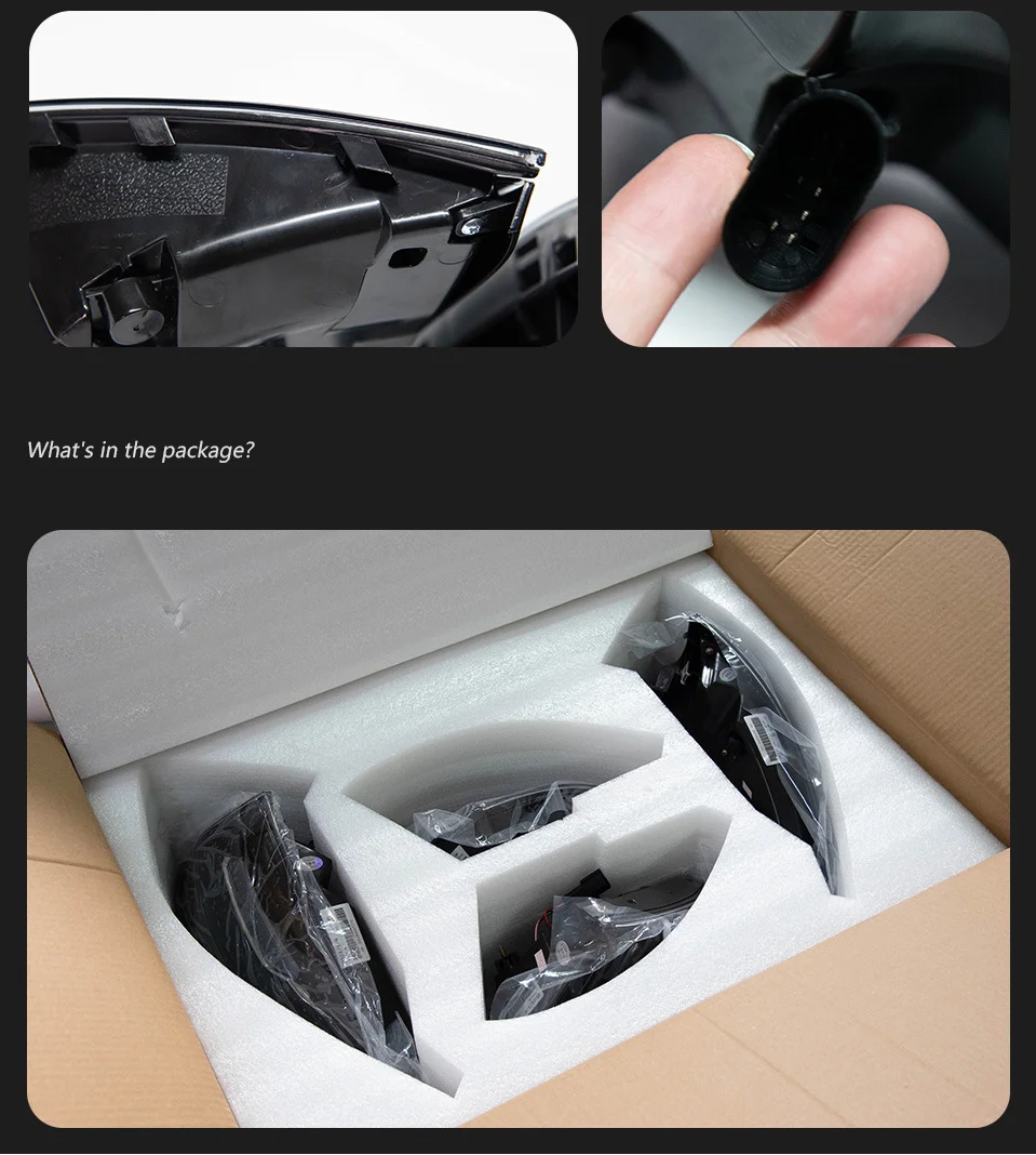 ينطبق على مجموعة المصابيح الخلفية بورش كايين 2011-2014 لتعديل أضواء القيادة LED الجديدة