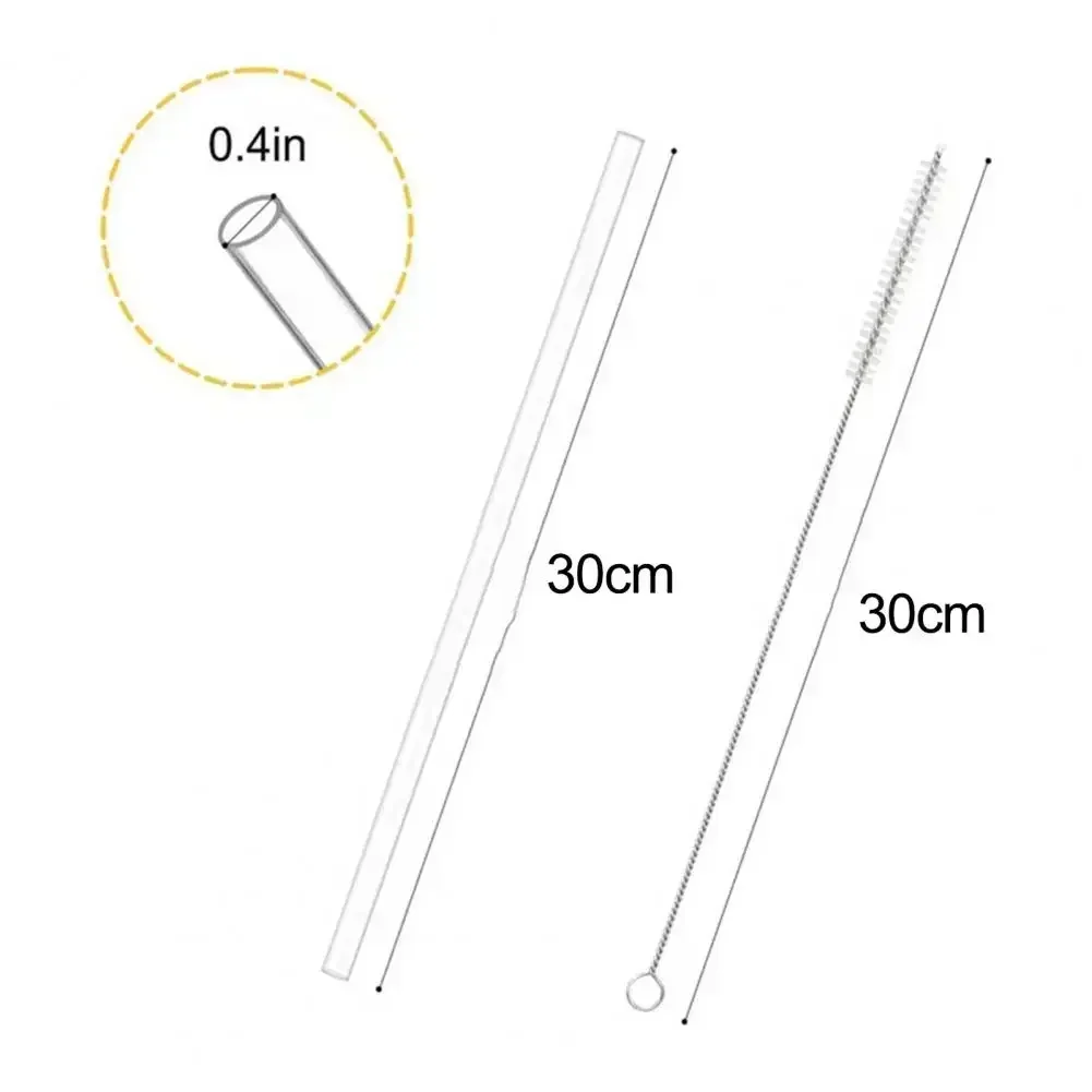 2pcs/set Replacement Straw Compatible for Stanley 20 Oz 30 Oz 40 Oz Cup Tumbler, Reusable Straws with Cleaning Brush