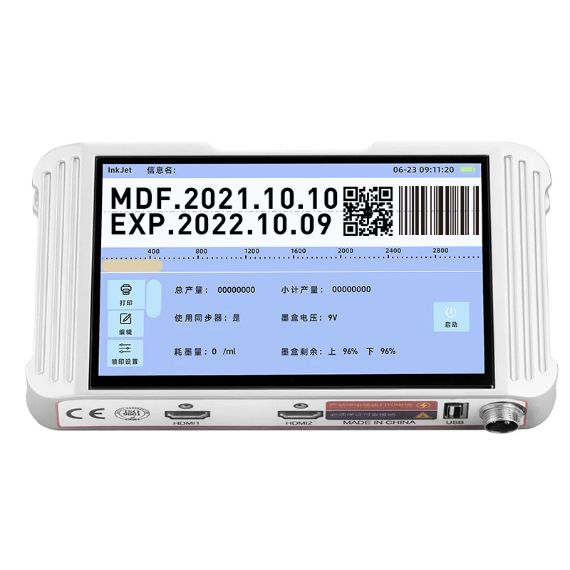 Factory Price Barcode Industrial Tij Inkjet Encoder Printer Automatic QRcode Encoding Machine