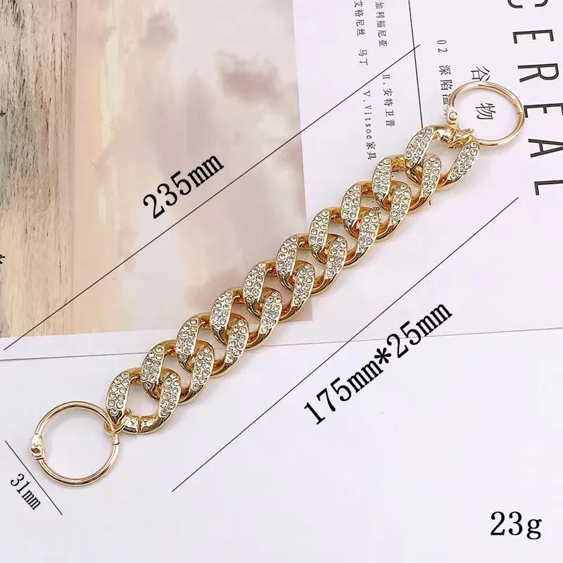 1pcs Sale chain shoes buckles charms gold rose diamond-mounted Accessories for knock bag clogs shoe Decorations woman kids gifts