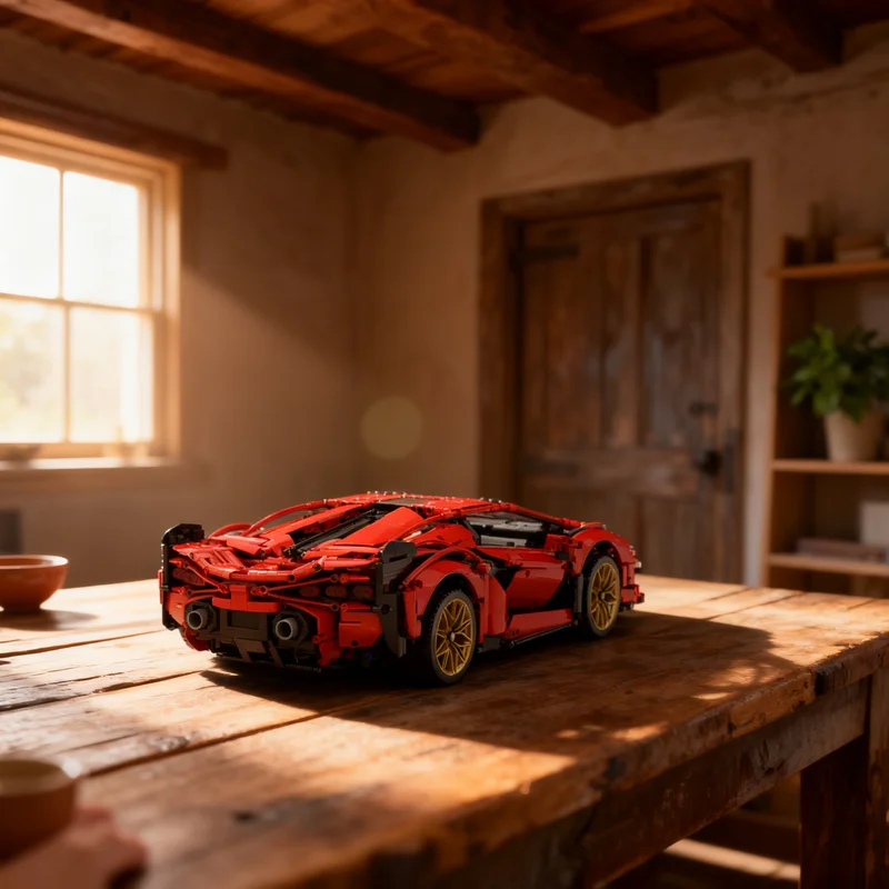 

3938pcs MOC Lamborghiniesed Sian FKP 37 Rosso Technical Model Building Blocks Creative DIY Gift Display Decor Assemble Premium