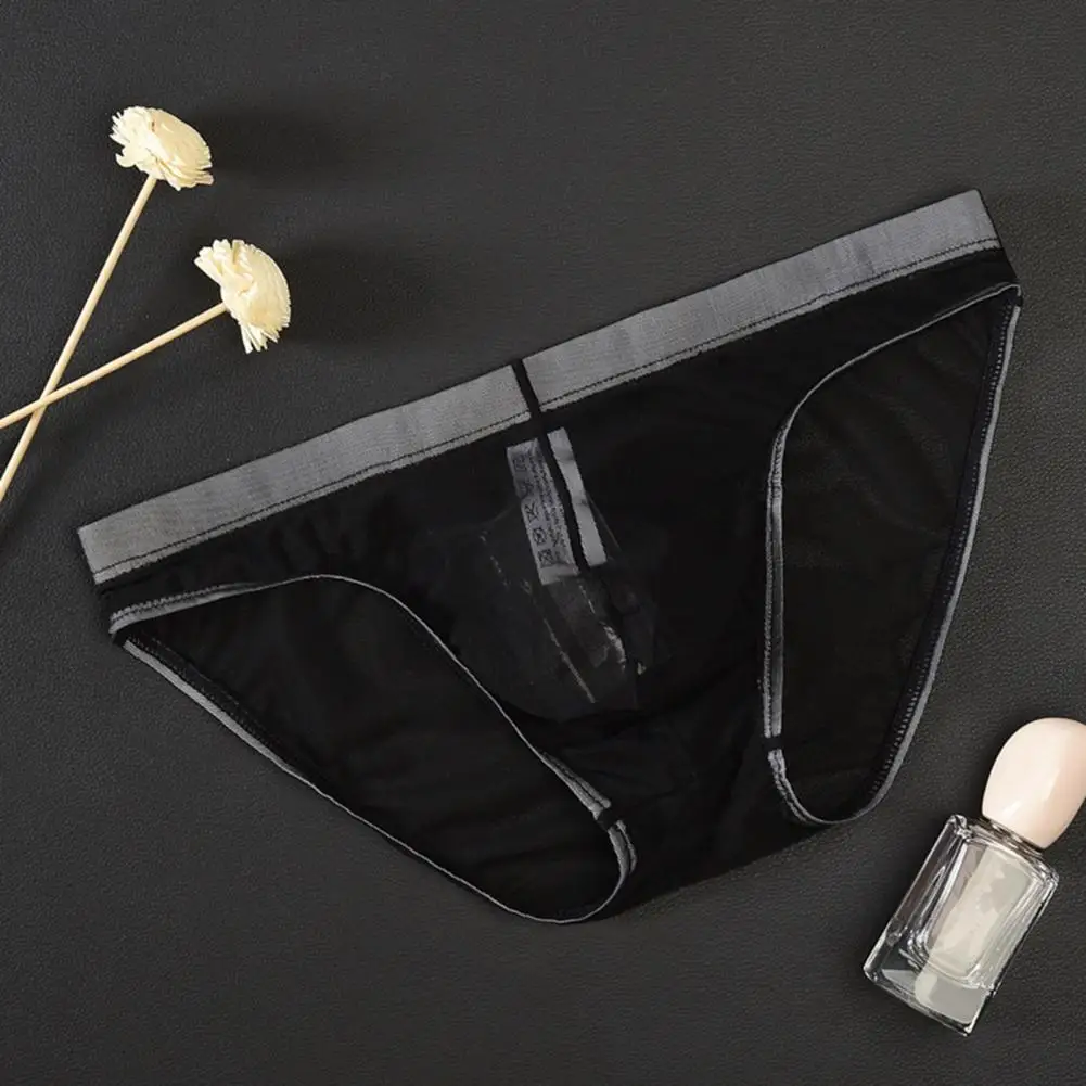 رقيقة جدا مثير شفافة صافي الغزل سراويل منخفضة الارتفاع U محدب الرجال ملخصات مثير شفافة الذكور سراويل الذكور الملابس الداخلية #4