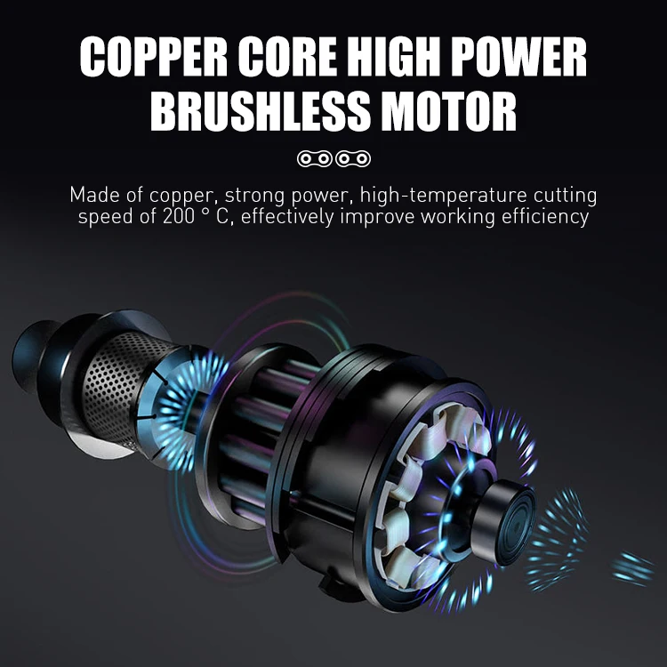 A2-0016 Mini motosierra con batería de 21 V para herramientas de jardín calientes de fábrica