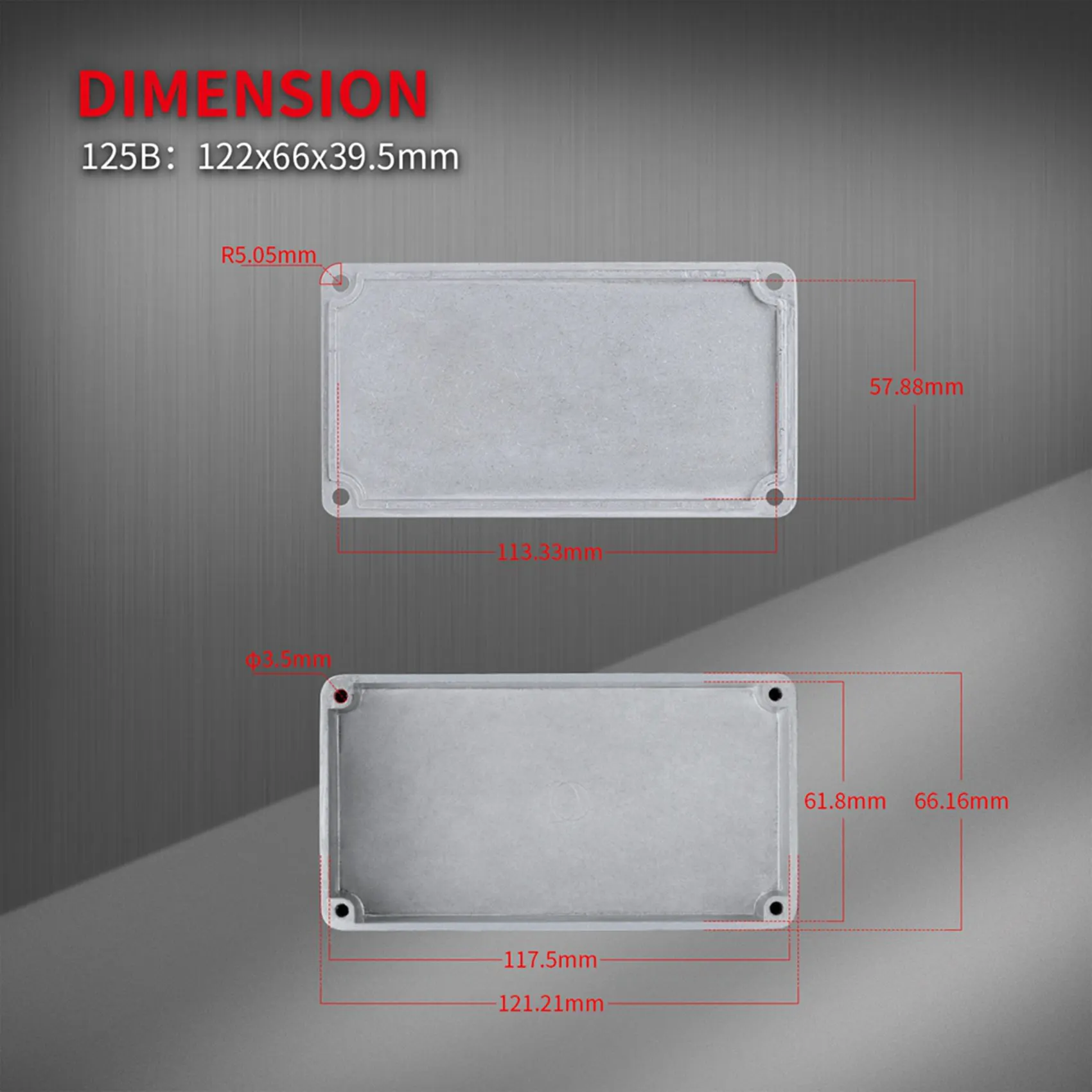 

【BIG SALE】20X 125B Pedal Enclosure Effect Aluminum Box Acoustic Guitar Foot Switch Electronics Case