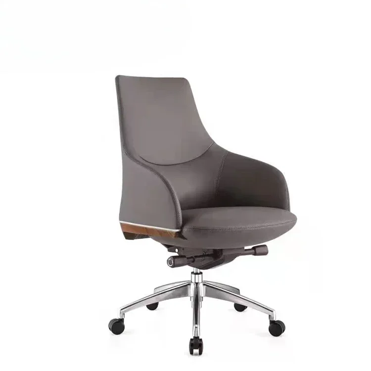 Wholesale luxury office home furniture middle back swivel pu leisure staff chair office chair