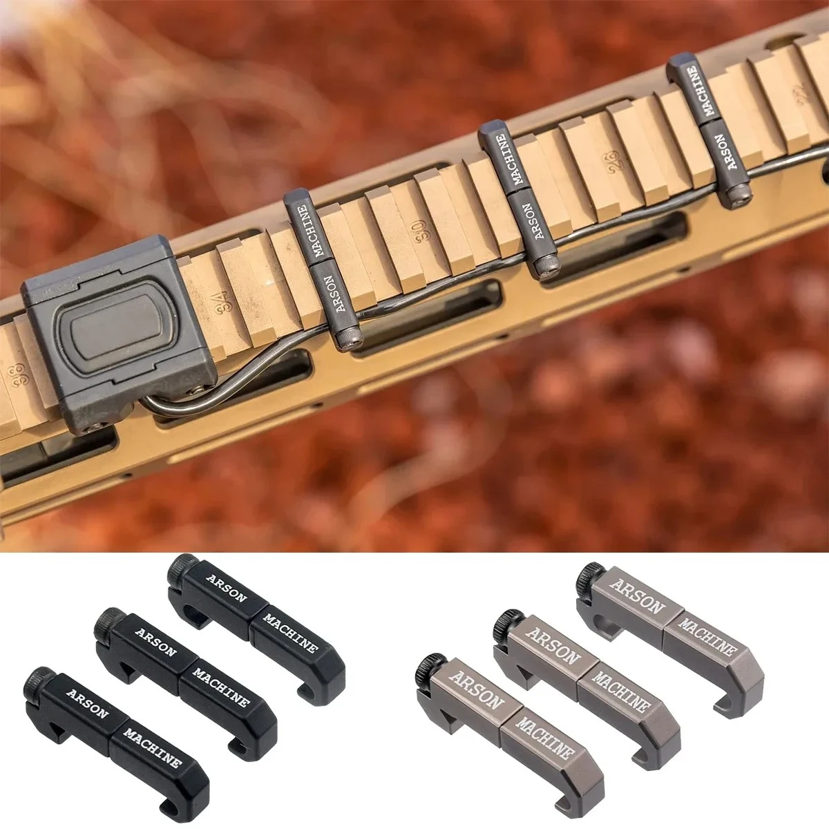 3 قطعة/المجموعة التكتيكية آلة إرسون إدارة الكبلات MLOK WireGuide نظام ل SureFire M300 M600 PEQ مصباح يدوي التبديل مشبك كابل