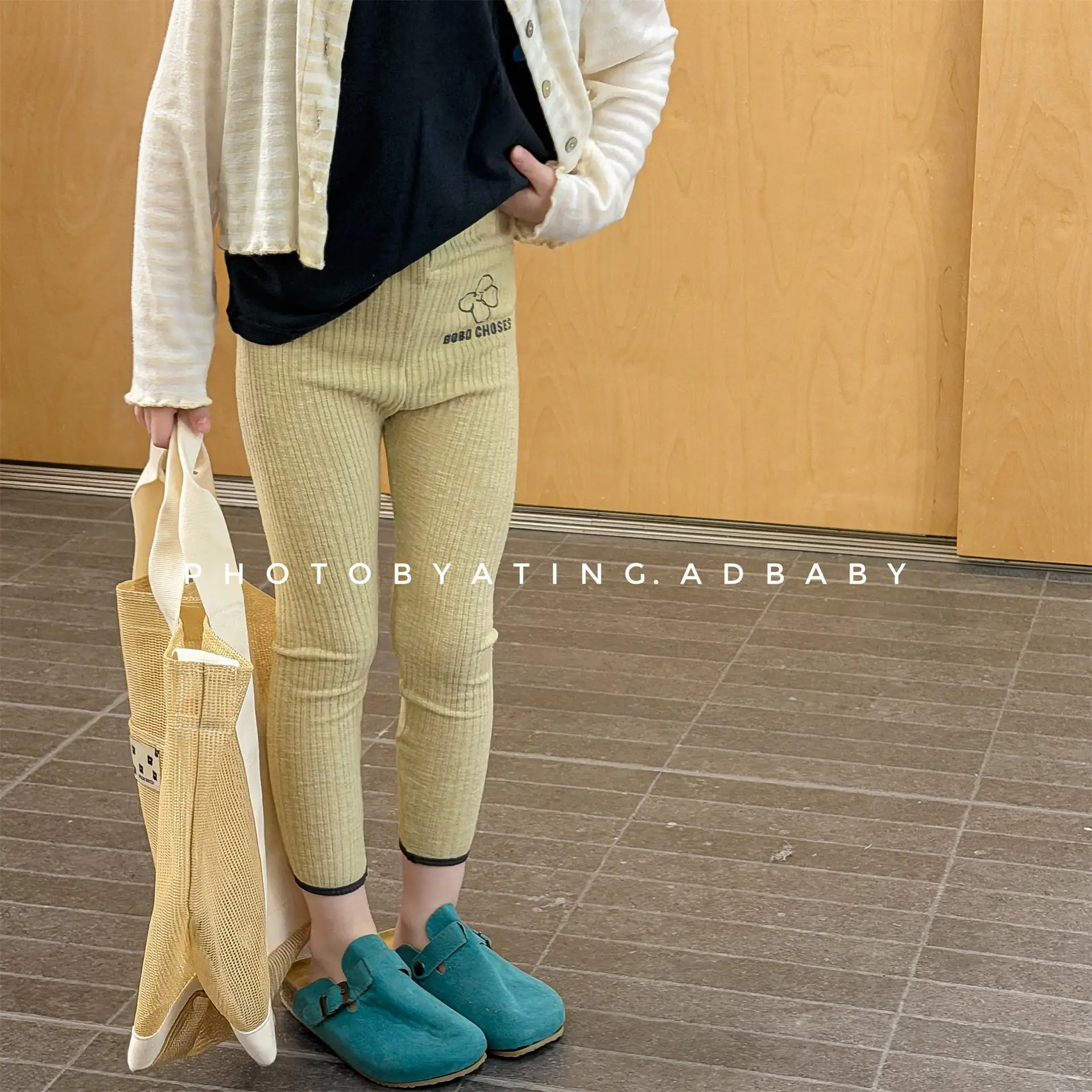 

2026 Spring New Children Cotton Leggings Fashion Girls Flower Print Leggings Baby Elastic Pants Kids Casual Pants Girls Clothes