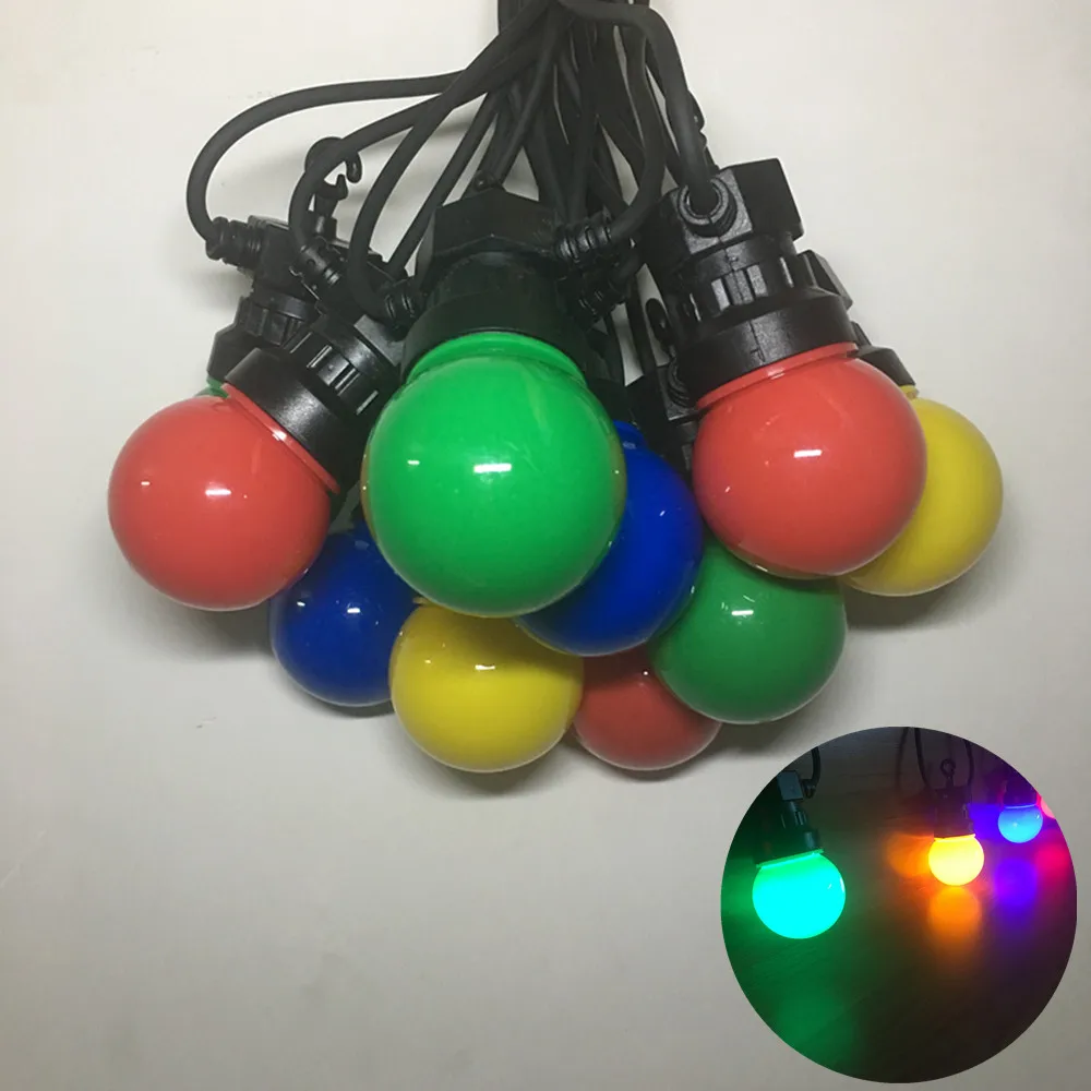 IP65 LED غلوب G50 متعدد الألوان لمبة سلسلة قابلة للتوصيل في الهواء الطلق سلسلة أضواء ملونة لحفل زفاف عيد الميلاد جارلاند #5