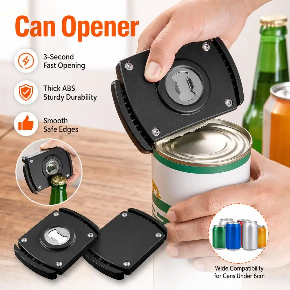 Multi-Functional Beer Bottle Opener Easy Pull Can Lid Cap Screw Opener Handy Kitchen Tool for Home And Bar