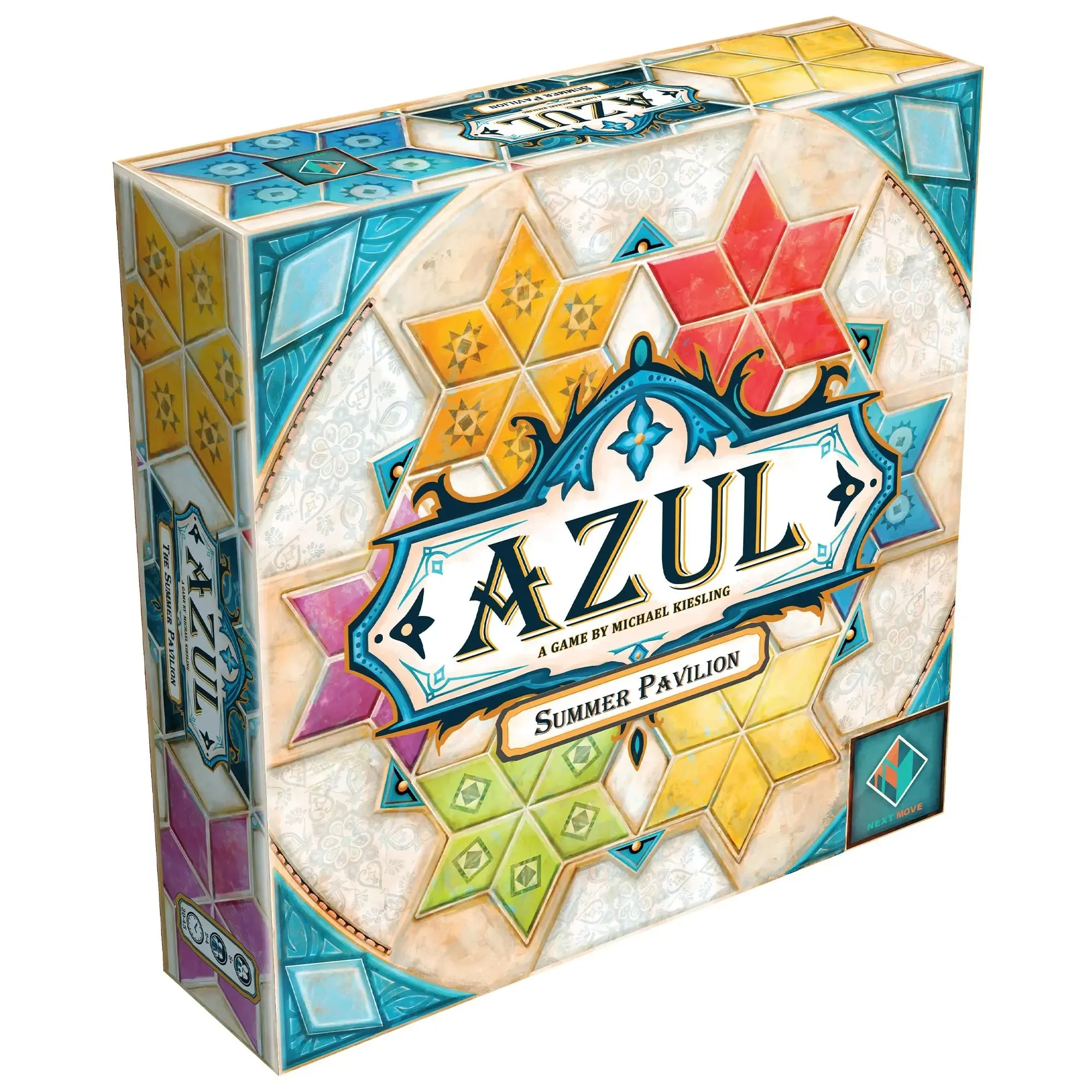 Juego de mesa del Pabellón de verano Azul, juego de colocación de azulejos estratégico para diversión familiar, gran juego para niños y adultos de 8 + 2-4 jugadores