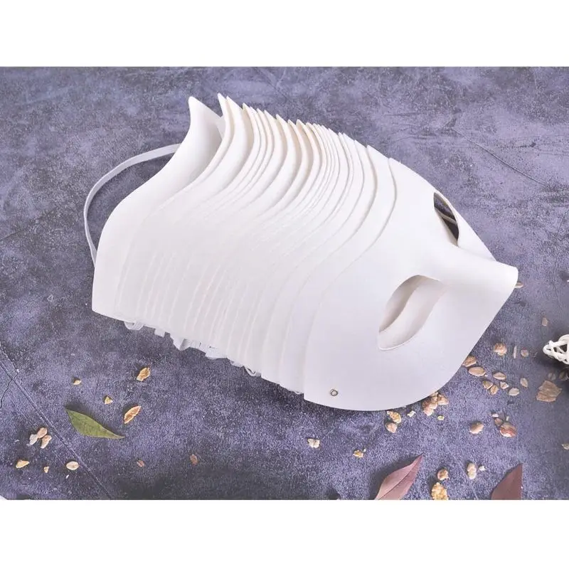 Paper Mache Art Masks DIY Blank Unpainted Paintable White Masquerade Mask Halloween Carnival Cosplay Party Craft Supplies