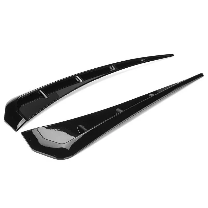 2 Stück Universelle Auto-Kotflügel-Seitenlüftungen ABS Spoiler Kotflügel Dekorative Aufkleber Auto-Seitenlüftungsflügel Abdeckung Zierleiste Zubehör – Detail 3