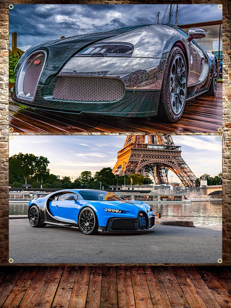 90X150CM 3X5Ft B Sports Car Flag Polyester Printed Racing Car Banner For Decor