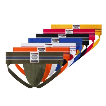 JOCKMAIL Seksi Erkek İç Giyim Külot Atletik Jock Strap Destekçisi Erkekler Jockstrap Doğal Konturlu Kemer 7 Renk M-XXL BOYUTU