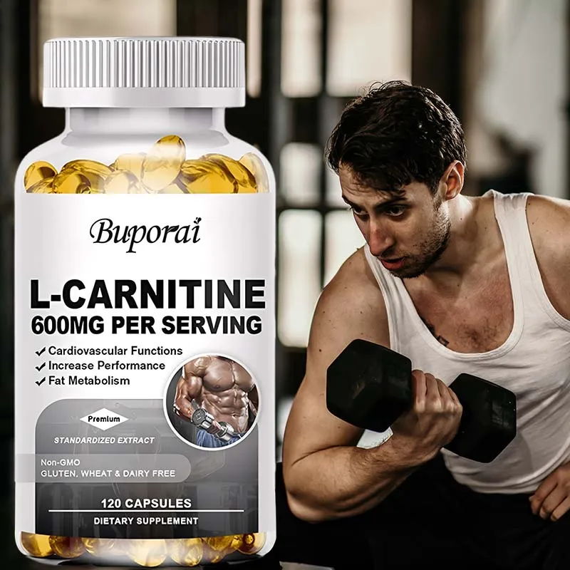 

Natural 600mg L-Carnitine High Potency Supports Energy Soft Gel Supports Memory Focus Cardiovascular Health Cognitive