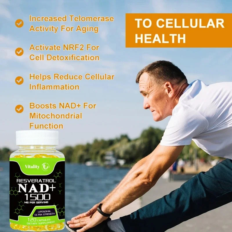 Vitality NAD Supplements - Natural Energy, Anti-aging and Cellular Health, Strengthens The Immune System