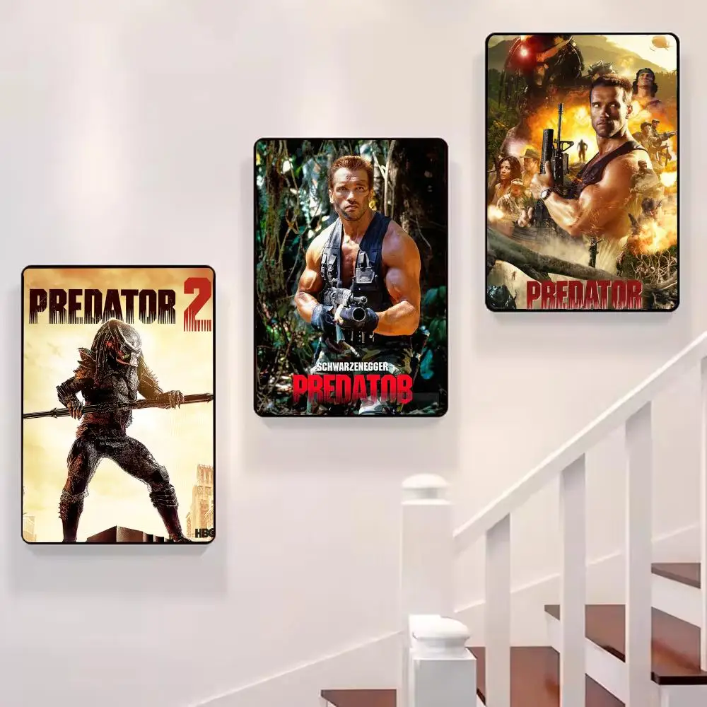 الكلاسيكية فيلم الرعب المفترس اللوحة الخط قماش المشارك: تجعد الحرة للماء دائم جميع الفضاء جدار ديكور