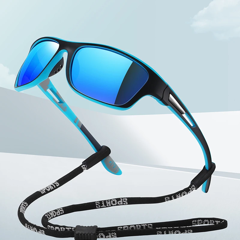 

Polarized sports sunglasses driving glasses unisex sturdy frame cycling baseball