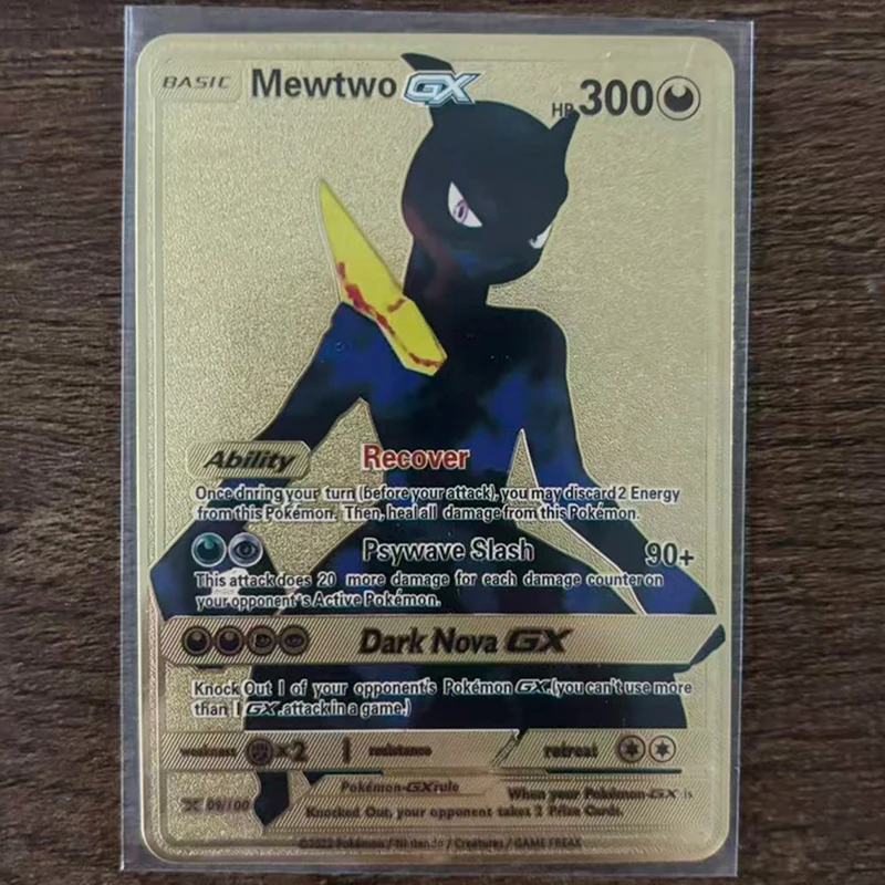 Neue Ash's Greninja Charizard Snorlax Giratina Metall Englische Karte Arceus Golden Limited Kinder Geschenk Spiel Kampf Sammelkarten