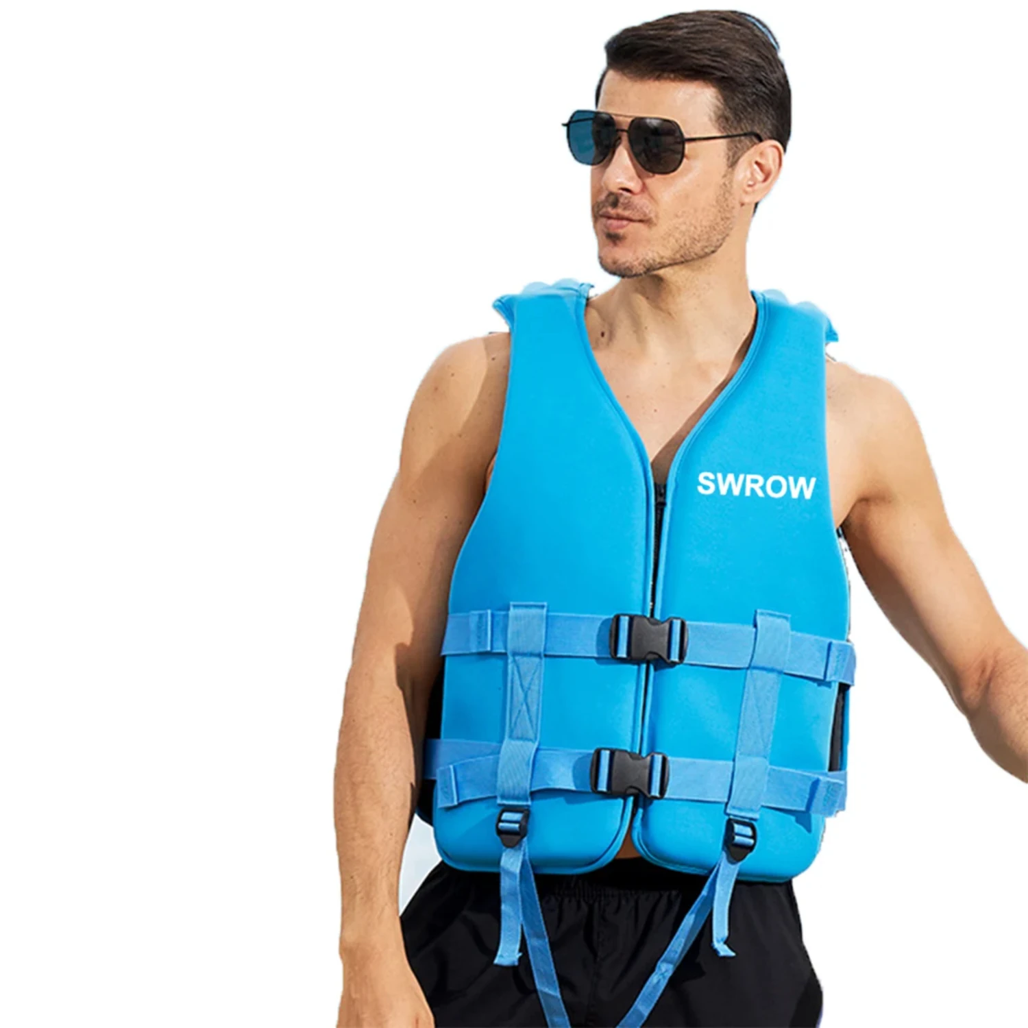 

New Neoprene Life Jacket Adult Survival Swimsuit Kayak Rafting Boating Drifting Buoyancy Safety Life Vest Life Jacket