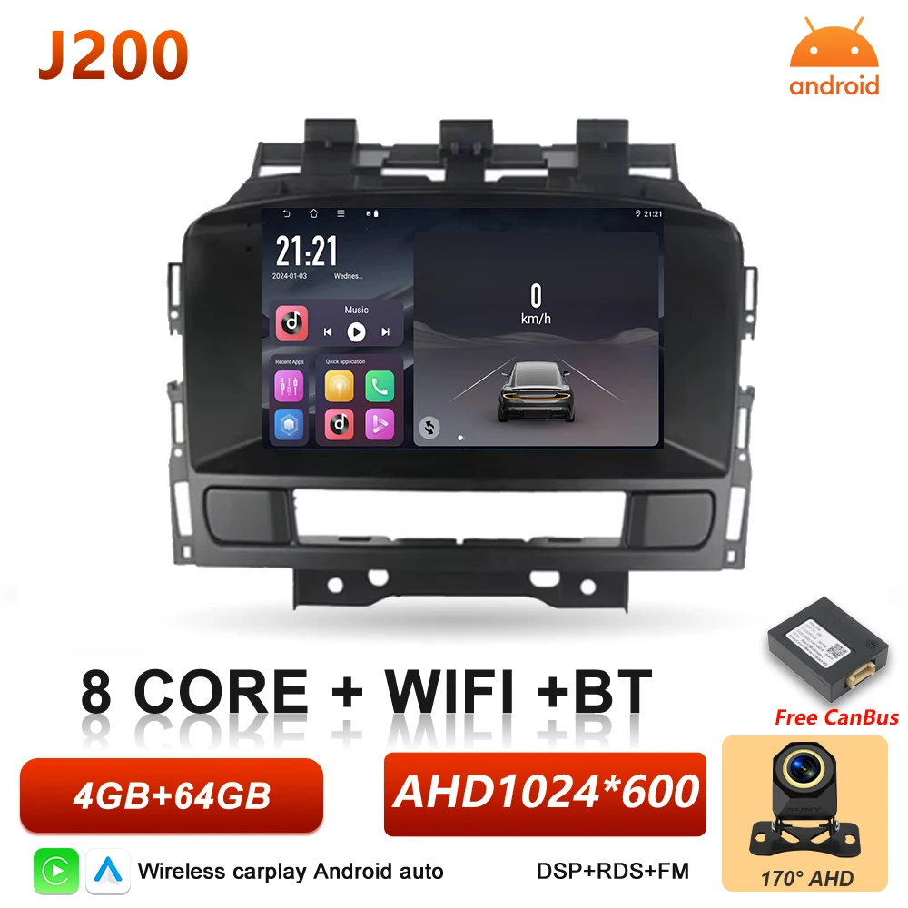 Android 16 Auto autoradio voor Opel Astra J Buick Excelle GT XT 2010 2011 2012 2013 2014 Draadloze Carplay Video Multimedia Speler
