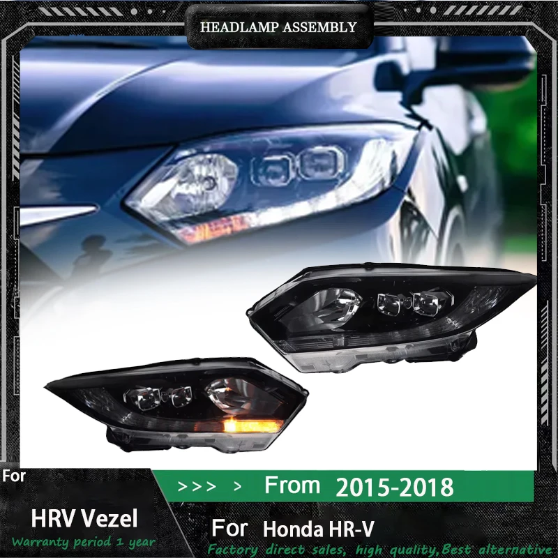 

2PCS Suitable for Honda 15-18 Bizhi headlight assembly modification, high-end LED daytime running lights, low-rise LED headlight