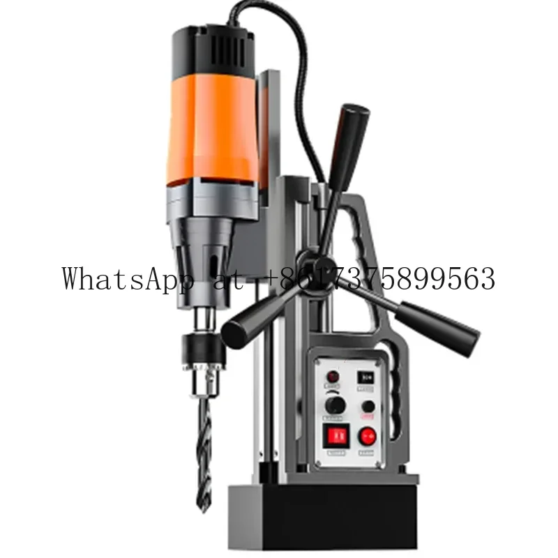 Por Industrial Magnetic Base Drill Speed Regulation Positive Reverse Rotary Bench Drill