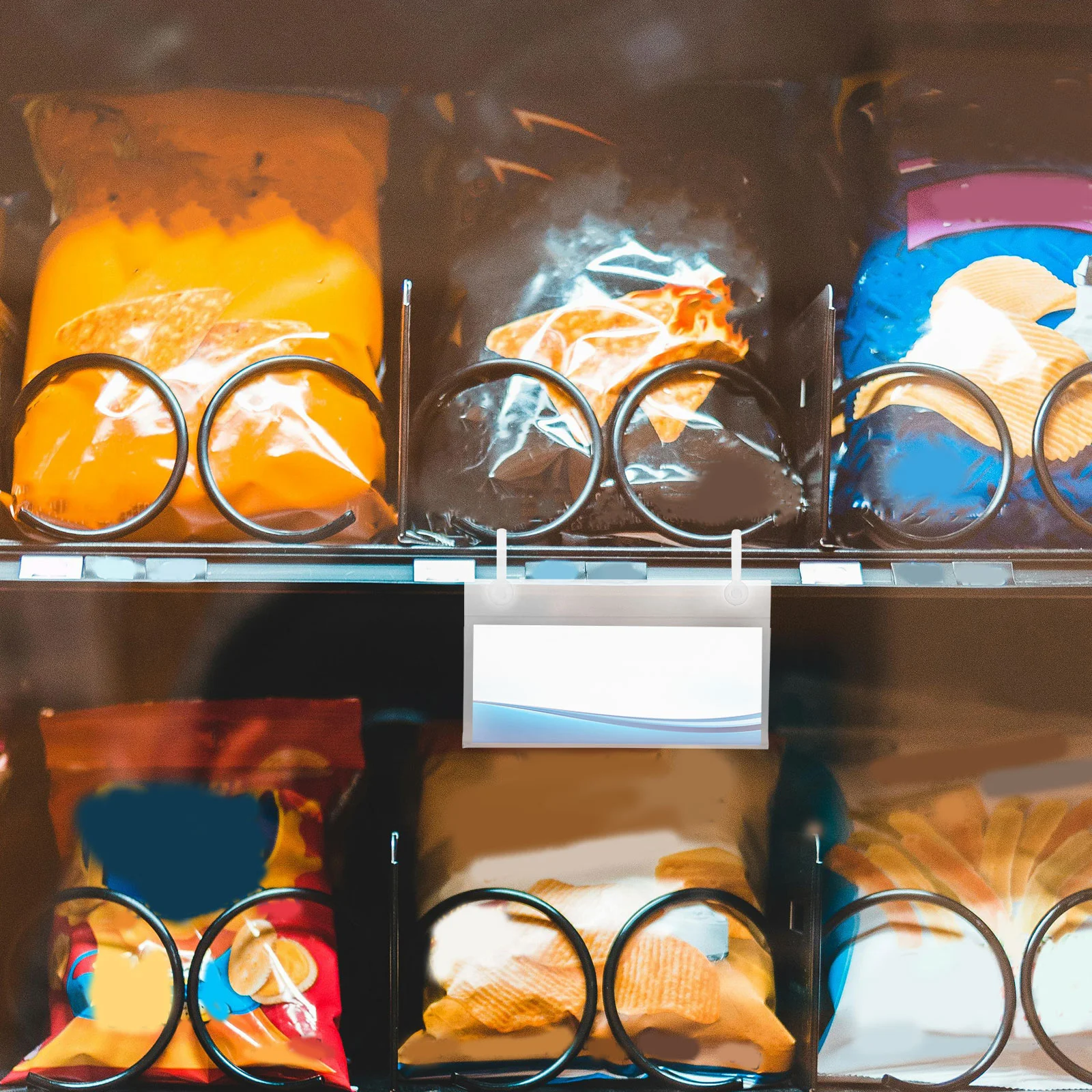 

100Pcs Plastic Merchandise Sign Clip Holder Easy Changing Function for Retail Price Display Tags Retail Clear Plastic Tags